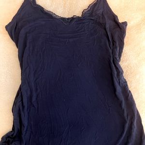 navy coquette lacy cami